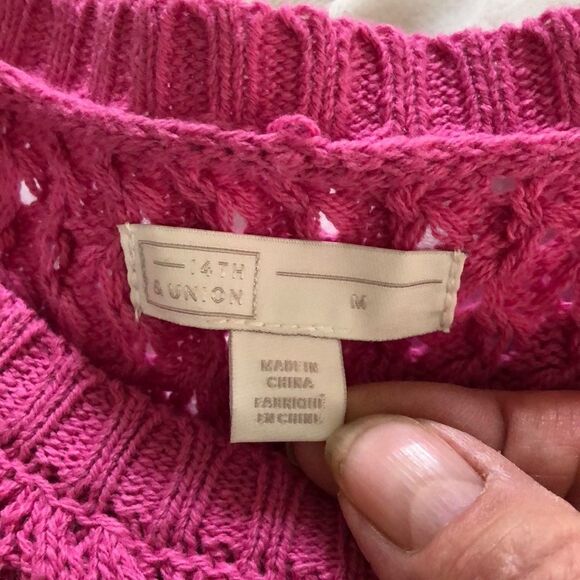 14th & Union Loose Knit Sweater size M Gently used - Picture 3 of 4